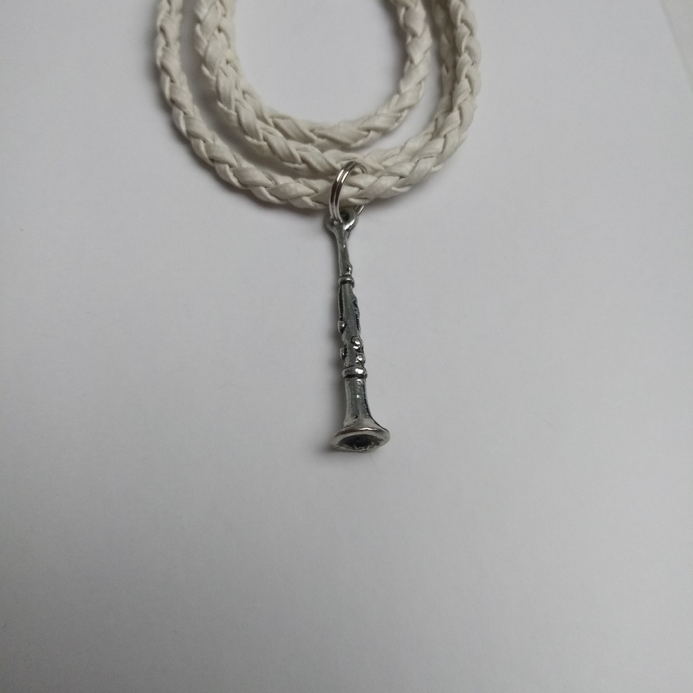 Handmade "Clarinet" Charm Necklace 18" - Picture 2 of 2